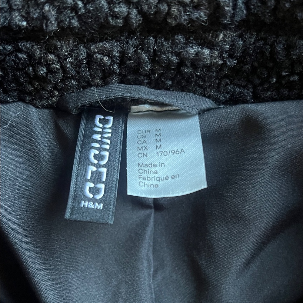 H&M Black and Brown Teddy Jacket - Picture 2 of 7